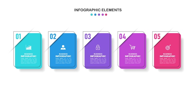 Business infografik vorlage