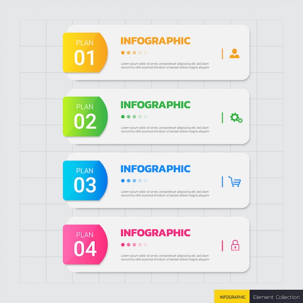 Business infografiken designvorlage