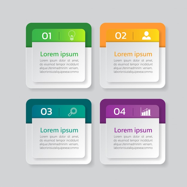 Business Infografiken Designvorlage.