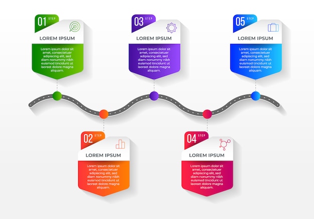 Vektor business infografiken illustration