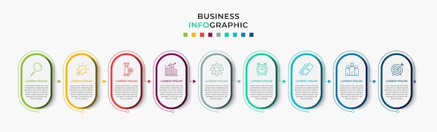 Business Infographic Schrittvorlage