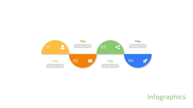Business-Infographik-Design-Vorlage mit mehreren Schritten