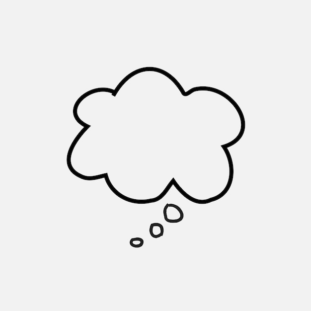 Business Insights enthüllt schlankes Vektorgedanken-Bubble-Symbol für professionelle visuelle Kommunikation