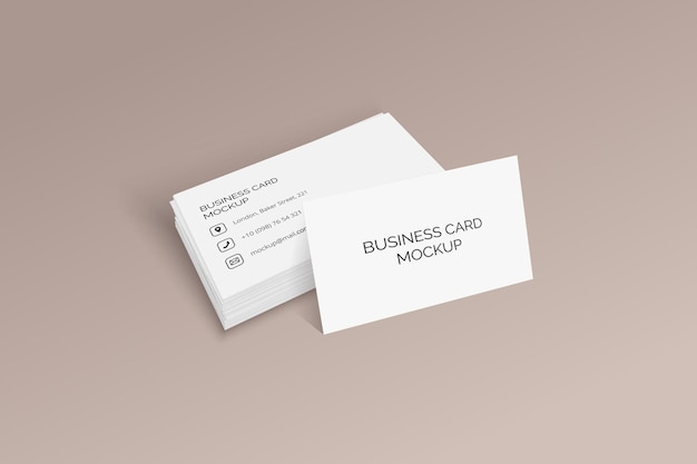 Business-Karten-Mockup für Ihre Design-Vorlage Leere Kreditkarten-Mokup