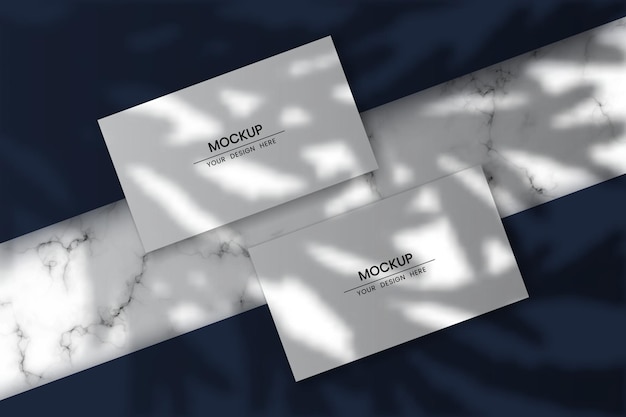 Business-Karten-Mockup für Ihre Design-Vorlage Leere Kreditkarten-Mokup