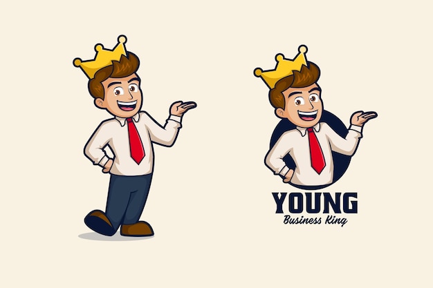 Business king logo illustration