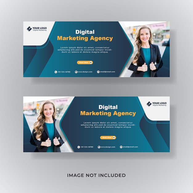 Business marketing facebook cover social media post banner