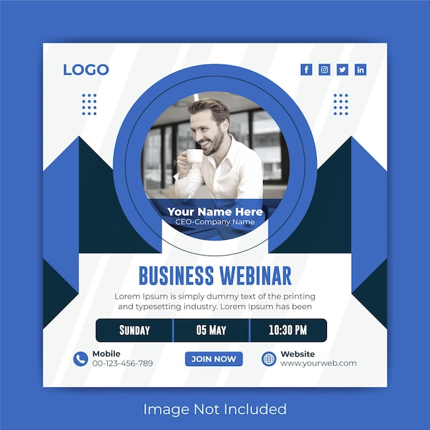 Business-Marketing-Live-Webinar-Social-Media-Beitragsvorlage