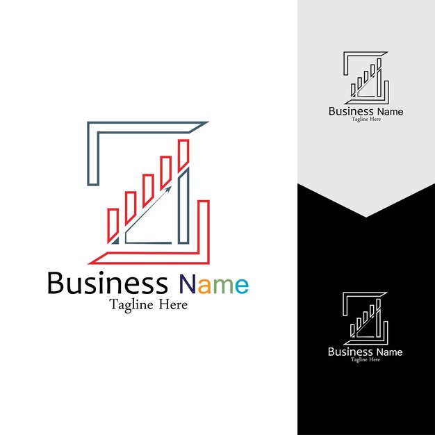 Business marketing und finanzen vektor-logo-konzept-template-design