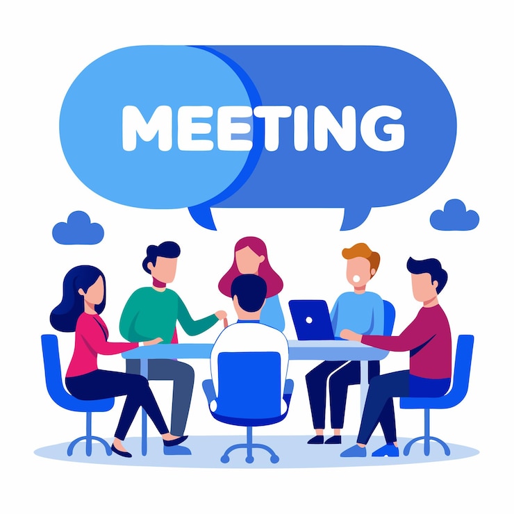 Vektor business meeting vector illustration professionelle zusammenarbeit design