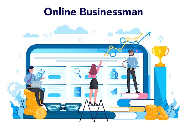 Business online service oder plattform