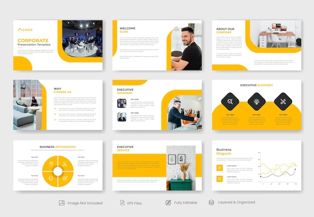 Business Powerpoint-Präsentationsvorlage