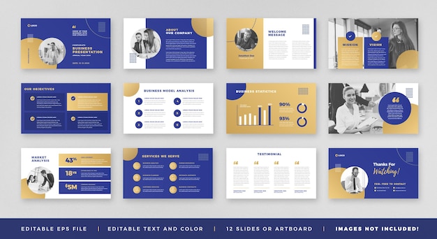 Business Presentation Brochure Guide Design oder Powerpoint