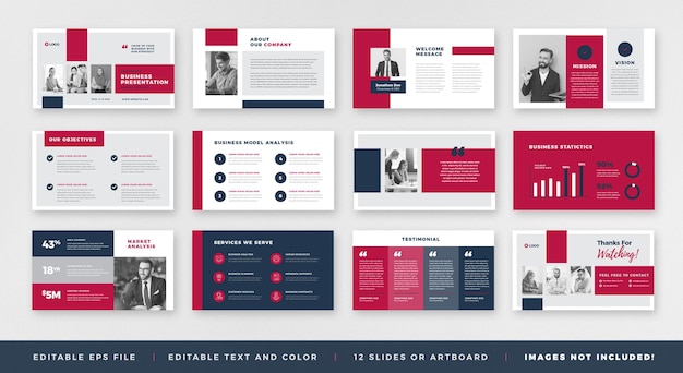 Business Presentation Brochure Guide Design oder Powerpoint