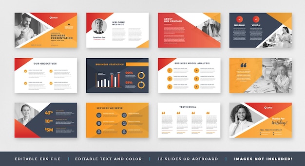 Business presentation brochure guide design oder powerpoint