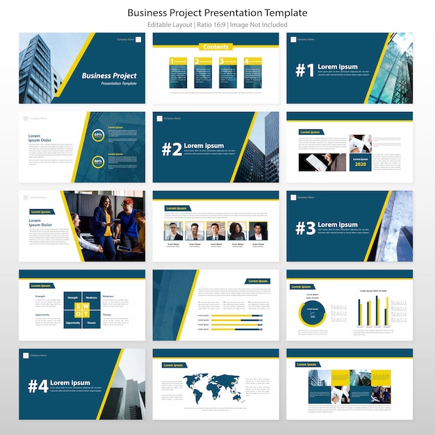 Business Projekt Präsentationsvorlage