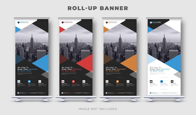 Business roll-up banner stand display prämie