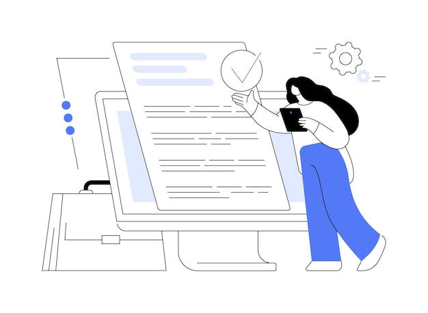 Business Rule abstraktes Konzept Vektor-Illustration