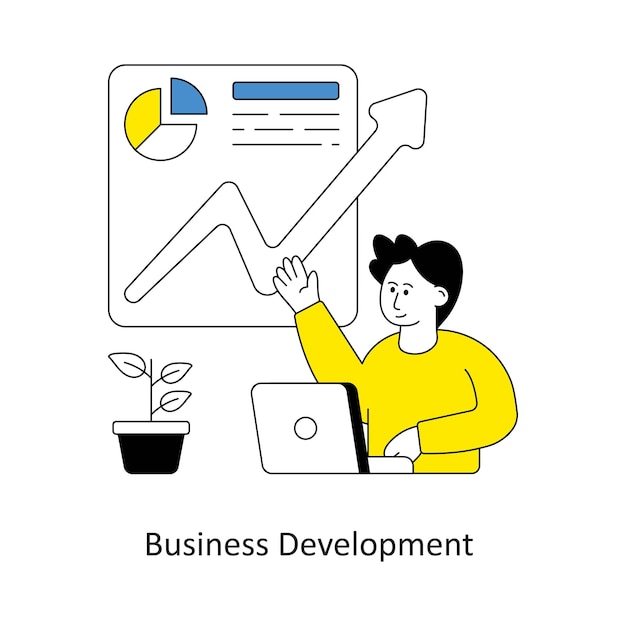 Business-Stil-Design-Vektor-Stock-Illustrationen für die Entwicklung