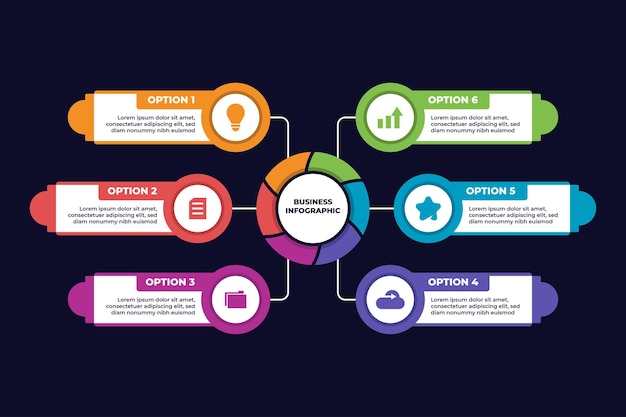 Business-strategie-infografik-vorlage