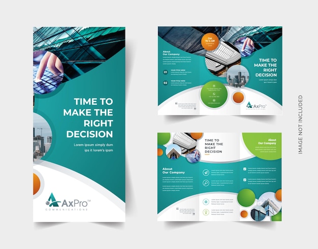 Business-TriFold-Broschüre mit Cricle