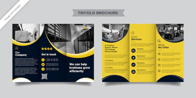 Business-trifold-broschürenvorlage