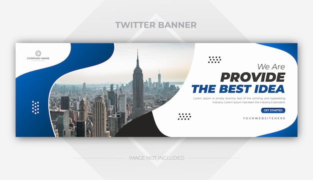 Business-twitter-header und cover-banner-vorlage