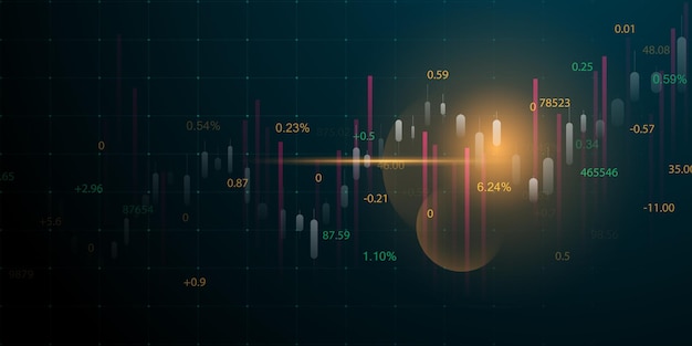 Business Vector Illustration Design Börsendiagramme oder Devisenhandelsdiagramme für Geschäfts- und Finanzideen