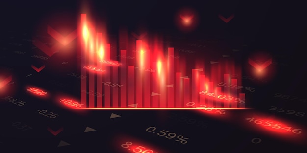Business-Vektor-Illustrationsdesign Börsendiagramme oder Forex-Handelsdiagramme