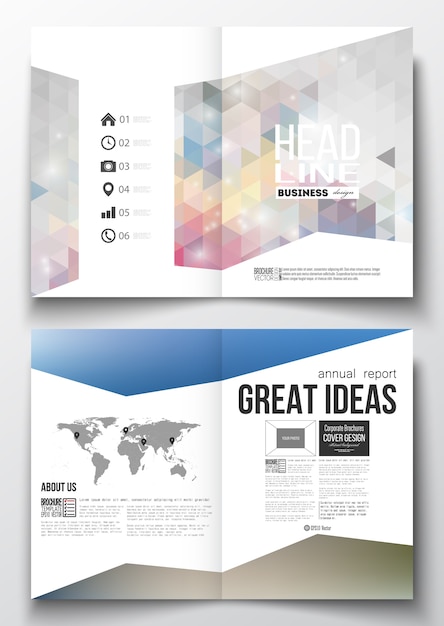 Vektor business-vorlagen für die broschüre