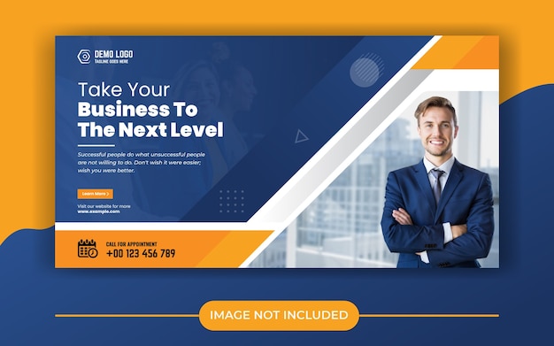 Business wachsen Agentur Social Media Banner Vorlage