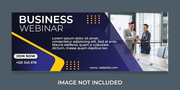 Vektor business webinar banner vorlage