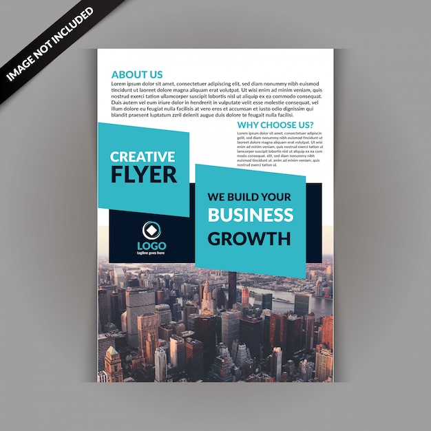 Vektor business-werbeflyer