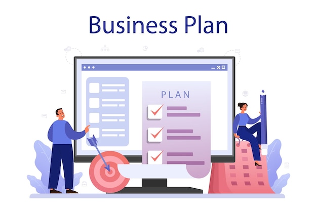 Businessplan Online-Service oder Plattform Idee des Geschäfts