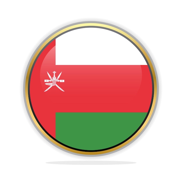 Button-Flag-Design-Vorlage Oman