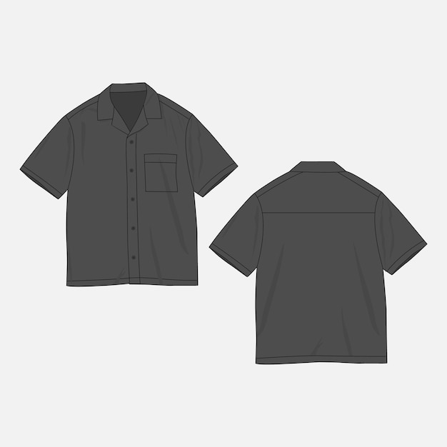 Button-Shirt-Vektorbild und Illustration