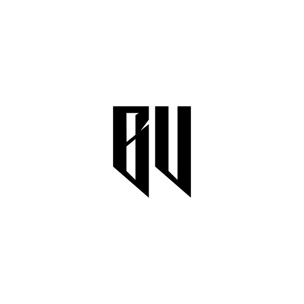 BV Monogramm Logo Design Buchstabe Text Name Symbol Monochrome Logo Alphabet Zeichen Einfaches Logo