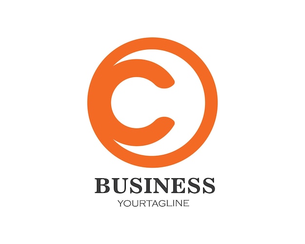 C brief logo business template vektor