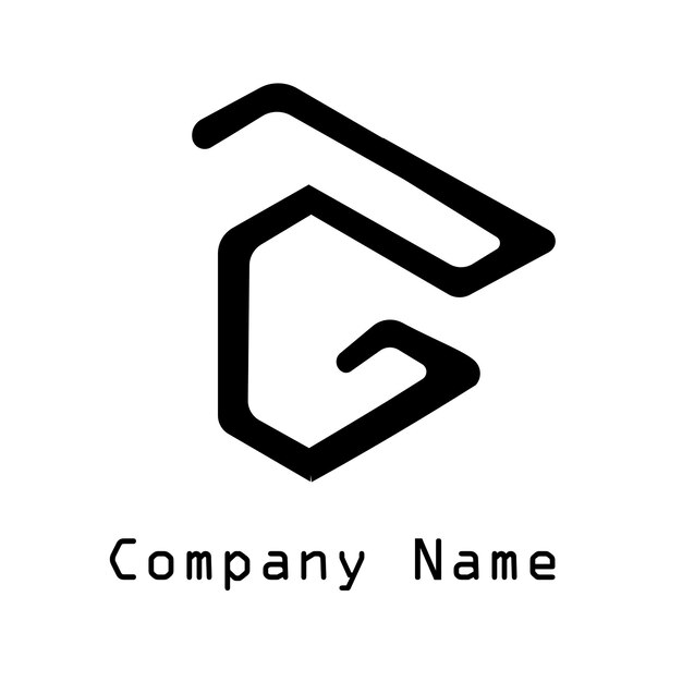 C-Buchstabe-Vektor-Logo-Design in schwarzer Farbe, geeignet für Logo-Symbol-Unternehmens-Community-Website t