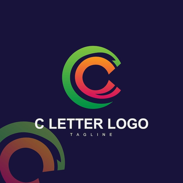 C-Buchstaben-Logo-Vorlage