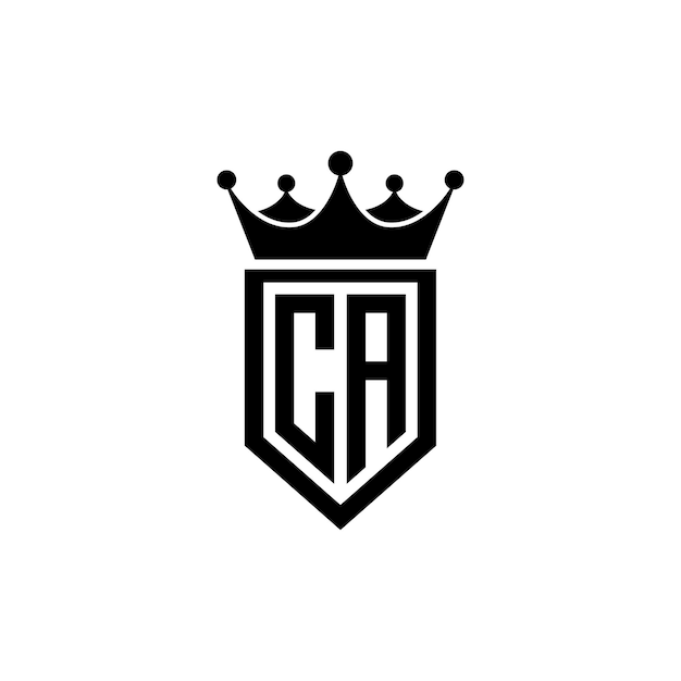 CA Monogramm Logo Design Buchstabe Text Name Symbol Monochrom Logotyp Alphabet Zeichen Einfaches Logo