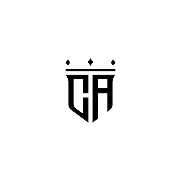 CA-Monogramm-Logo-Design, Buchstabe, Text, Name, Symbol, monochromes Logo, Alphabet-Zeichen, einfaches Logo