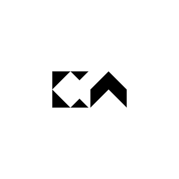 CA-Monogramm-Logo-Design, Buchstabe, Text, Name, Symbol, monochromes Logo, Alphabet-Zeichen, einfaches Logo