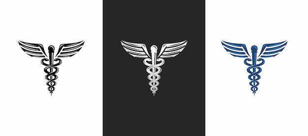 Caduceus-logo-design-vektor