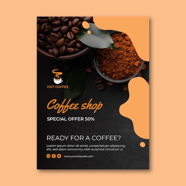 Café-Flyer vertikal
