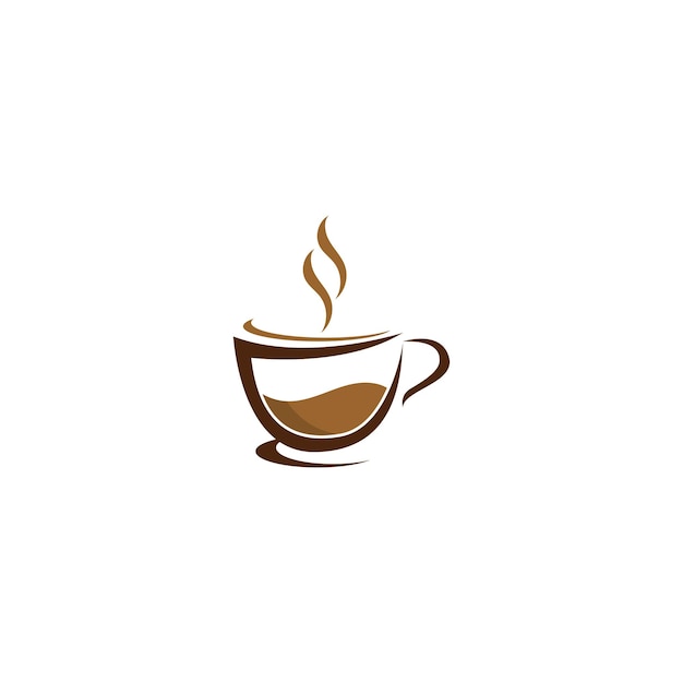 Café-logo. kaffee. vektor-illustration. bearbeitbar