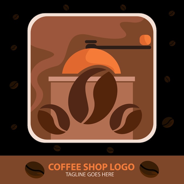 Café-logo-vorlage vektor-design
