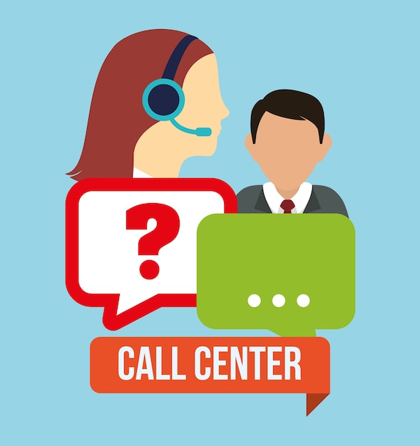 Call-center-service-symbole