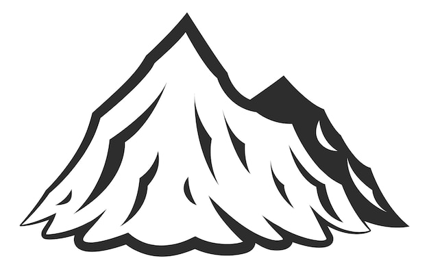 Camp-logo im freien symbol für die natur der bergsilhouette