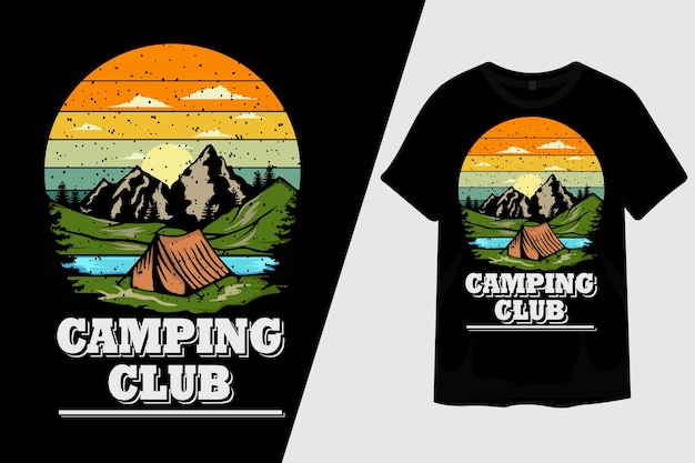 Camping-club-t-shirt-design